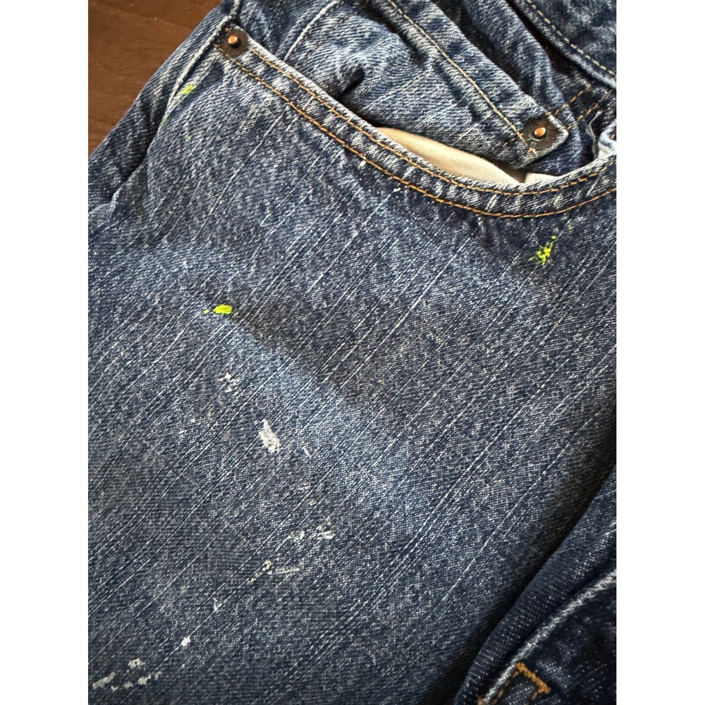 Levi's Jeans - 100% Cotton Signature Mens 32x32 Denim Loose Fit Distressed 2000s - Picture 4 of 6